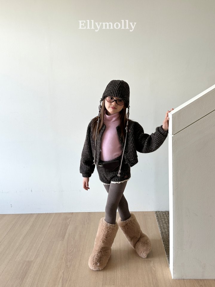 Ellymolly - Korean Children Fashion - #childofig - Muffin Wool Cardigan - 4