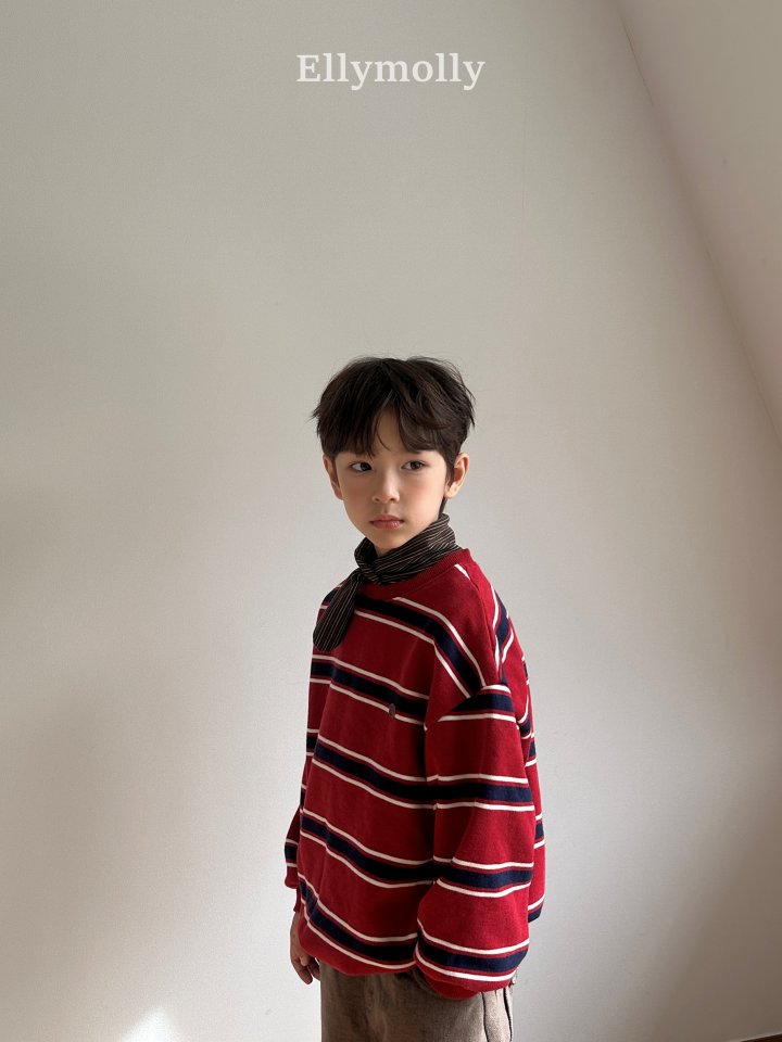 Ellymolly - Korean Children Fashion - #childrensboutique - Toast Line Sweatshirt - 3