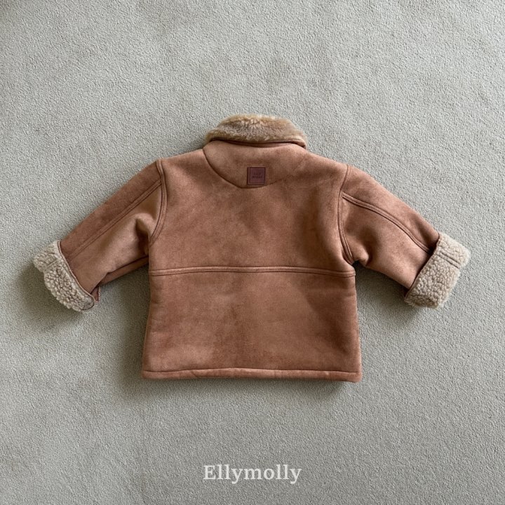 Ellymolly - Korean Children Fashion - #childrensboutique - Soft Two Tone Mustang Jacket - 11