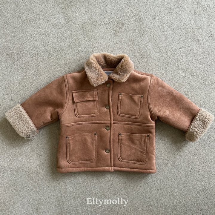 Ellymolly - Korean Children Fashion - #childrensboutique - Soft Two Tone Mustang Jacket (Junior) - 10