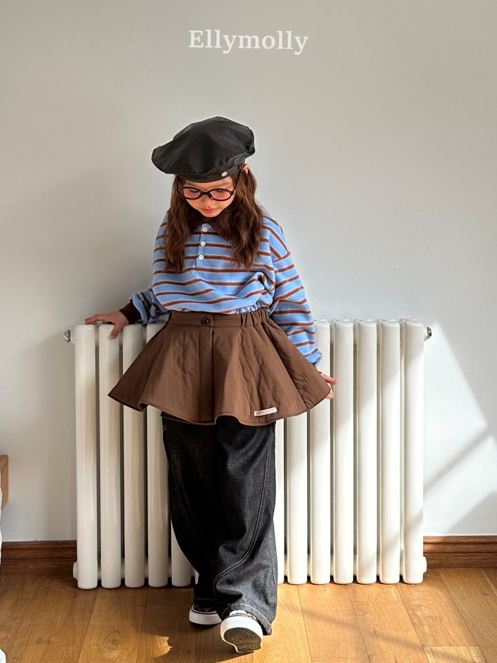 Ellymolly - Korean Children Fashion - #designkidswear - Pompom Snow Collar Tee - 3