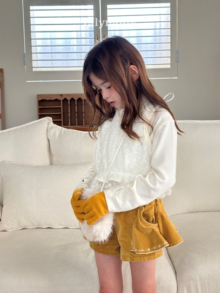 Ellymolly - Korean Children Fashion - #designkidswear - Blooming Knit Vest - 9