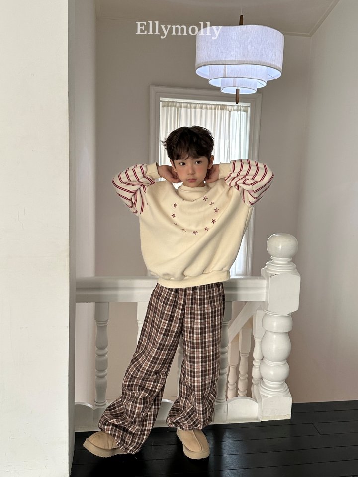 Ellymolly - Korean Children Fashion - #designkidswear - Star Circle Sweatshirt - 10