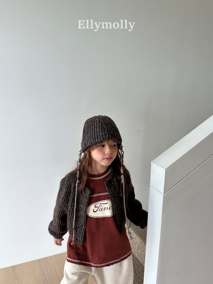 Ellymolly - Korean Children Fashion - #designkidswear - Muffin Wool Cardigan - 5