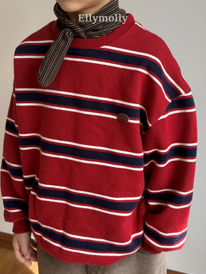 Ellymolly - Korean Children Fashion - #childrensboutique - Toast Line Sweatshirt - 4