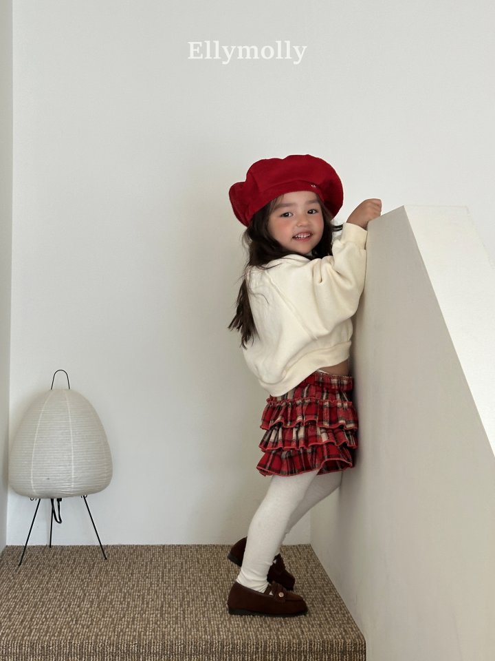 Ellymolly - Korean Children Fashion - #designkidswear - Ribbon Boucle Sweatshirt - 10