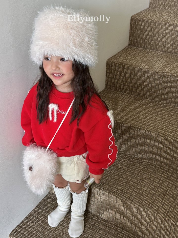 Ellymolly - Korean Children Fashion - #designkidswear - Double Bow Crop Sweatshirt - 8