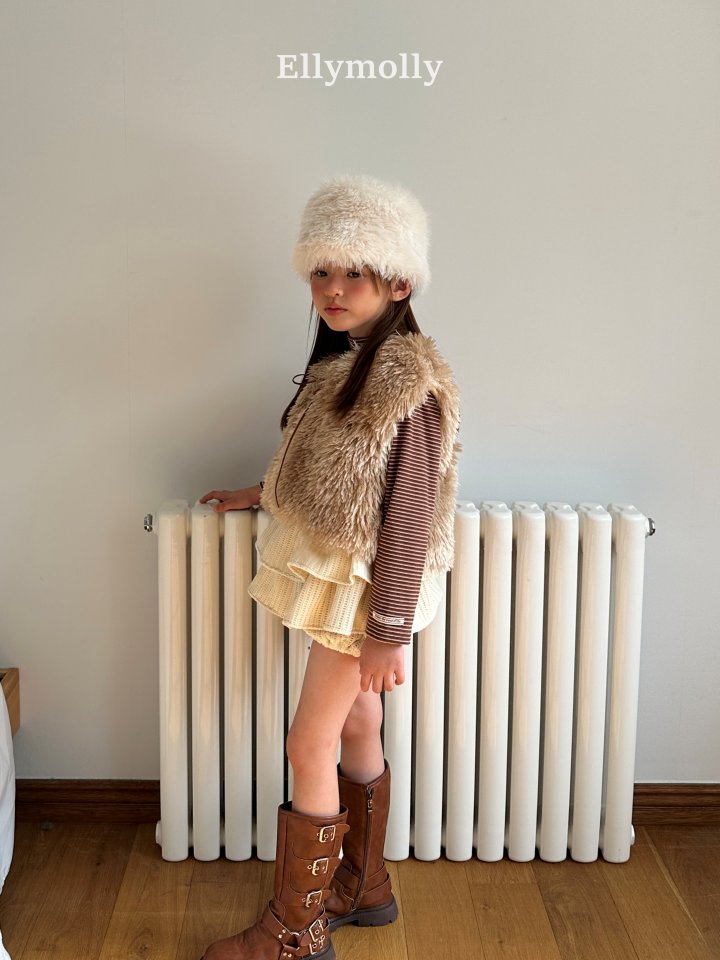 Ellymolly - Korean Children Fashion - #designkidswear - Fluffy Vest - 5
