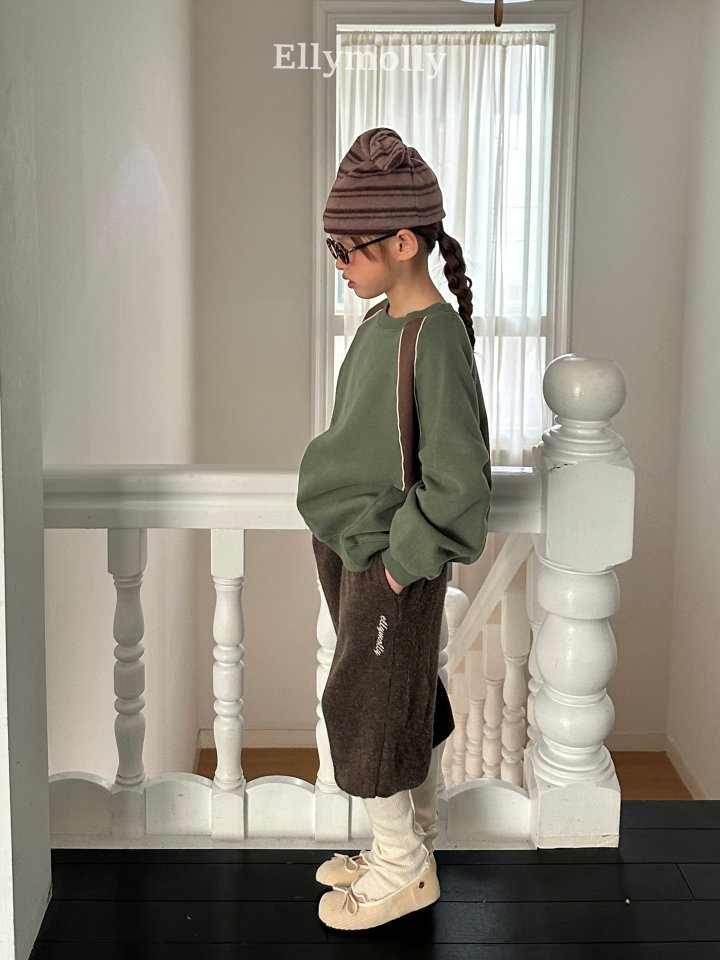 Ellymolly - Korean Children Fashion - #designkidswear - Triple Line Sweatshirt - 9