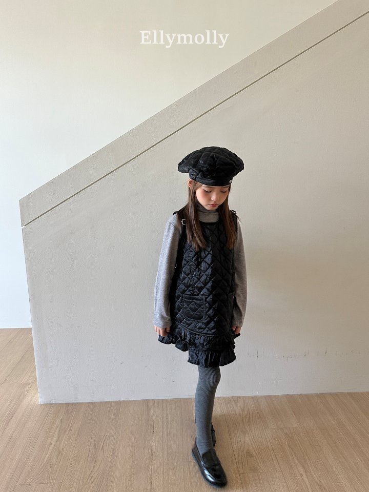 Ellymolly - Korean Children Fashion - #discoveringself - Twinkle Quilted One-piece - 5
