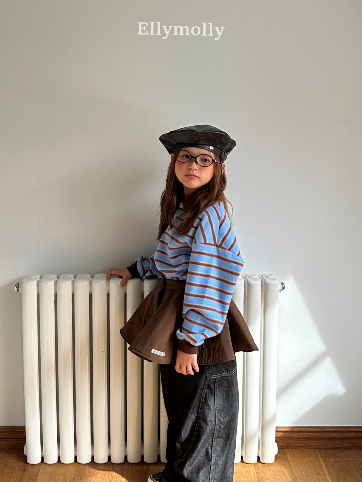 Ellymolly - Korean Children Fashion - #designkidswear - Pompom Snow Collar Tee - 4