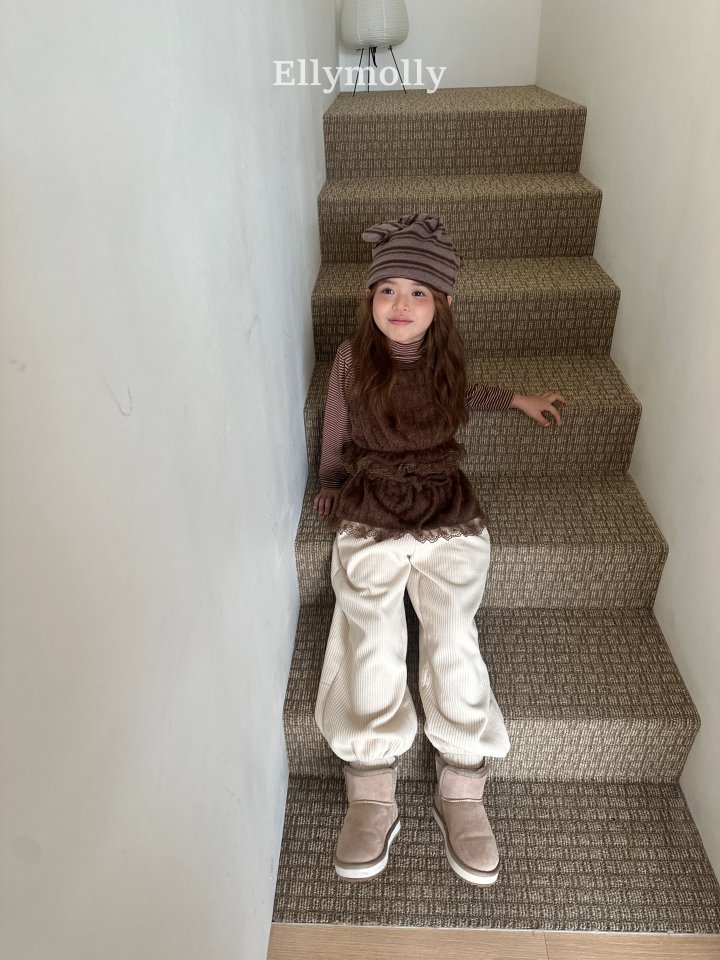 Ellymolly - Korean Children Fashion - #discoveringself - Blooming Knit Vest - 10