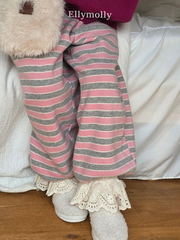 Ellymolly - Korean Children Fashion - #discoveringself - Gray Heart Jogger Pants - 12