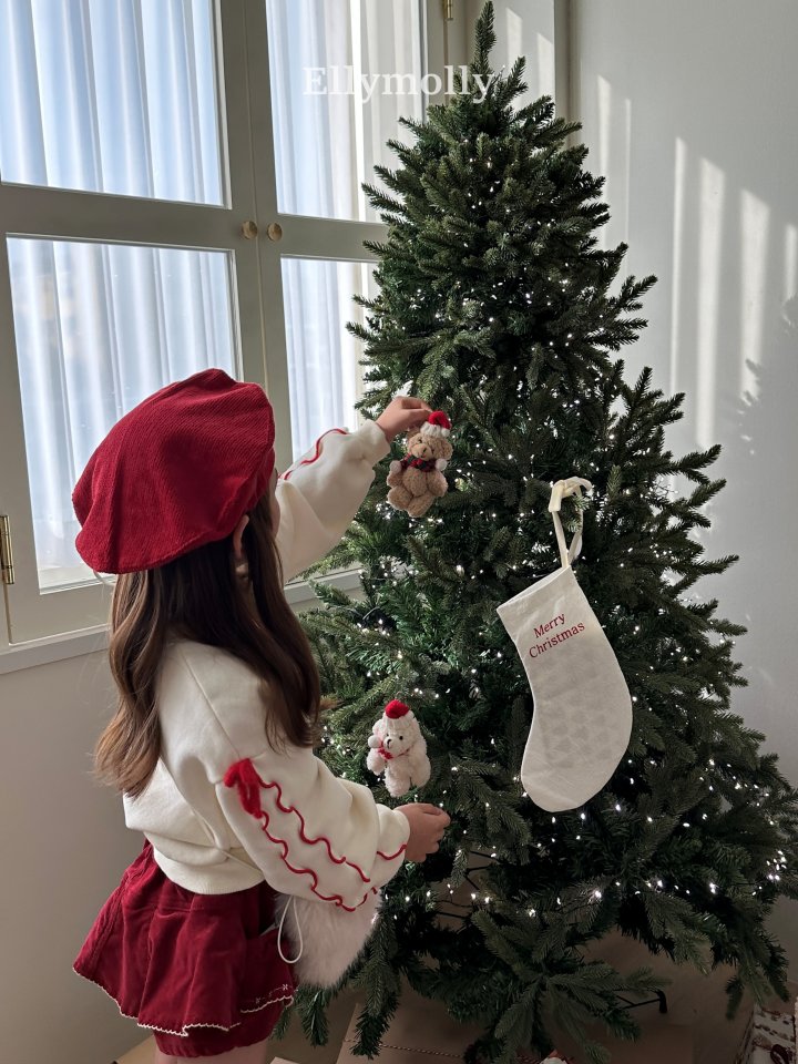 Ellymolly - Korean Children Fashion - #discoveringself - Double Bow Crop Sweatshirt - 9
