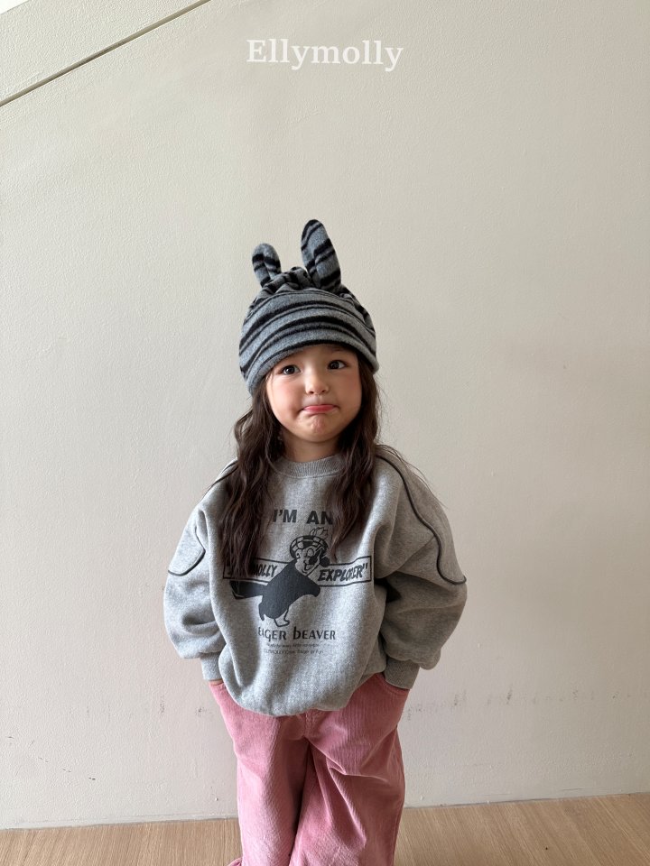 Ellymolly - Korean Children Fashion - #discoveringself - Crew Stripe Sweatshirt - 9