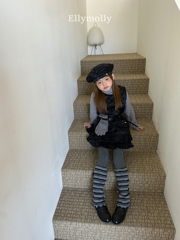 Ellymolly - Korean Children Fashion - #fashionkids - Twinkle Quilted One-piece - 6