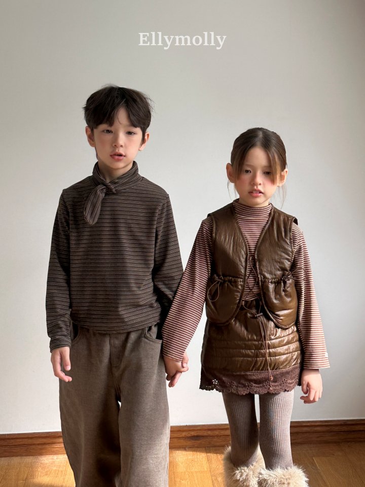Ellymolly - Korean Children Fashion - #fashionkids - For You Padded Vest - 6