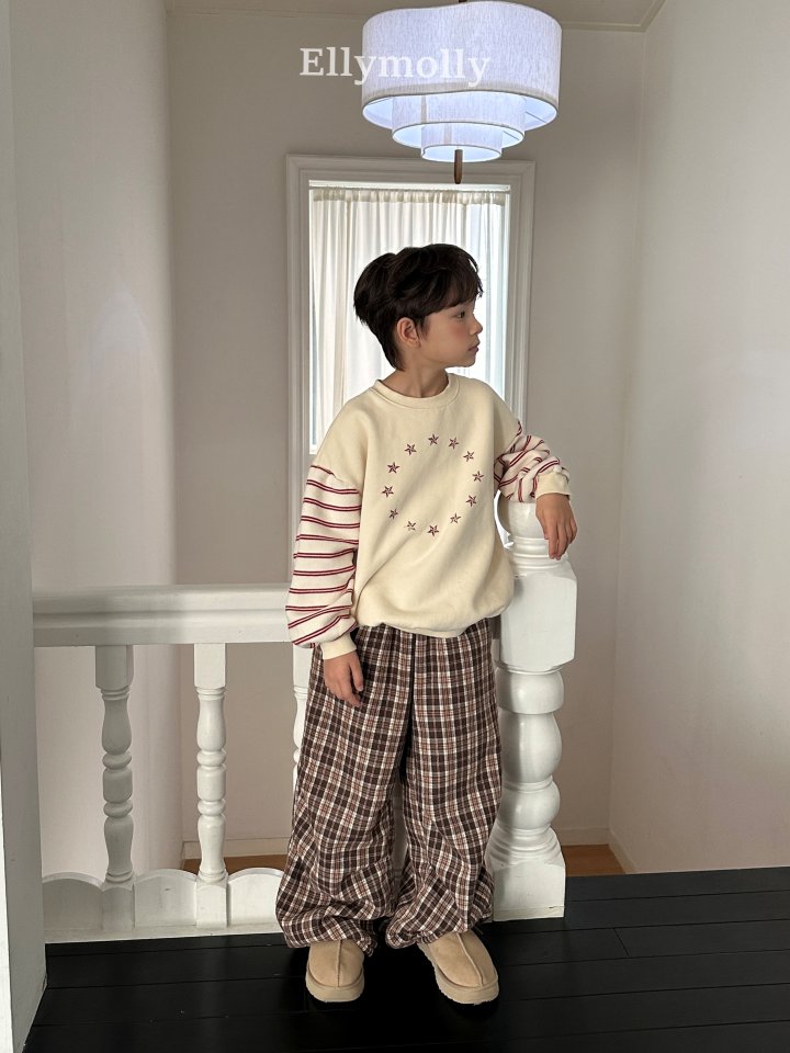 Ellymolly - Korean Children Fashion - #fashionkids - Star Circle Sweatshirt - 12