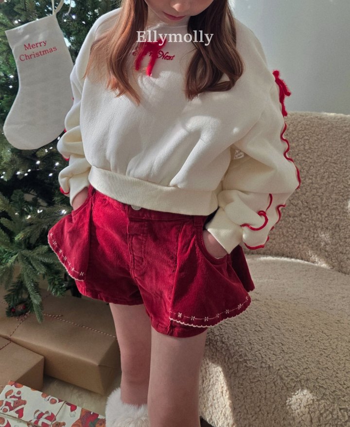 Ellymolly - Korean Children Fashion - #fashionkids - Rosy Frill Mini Pants - 11
