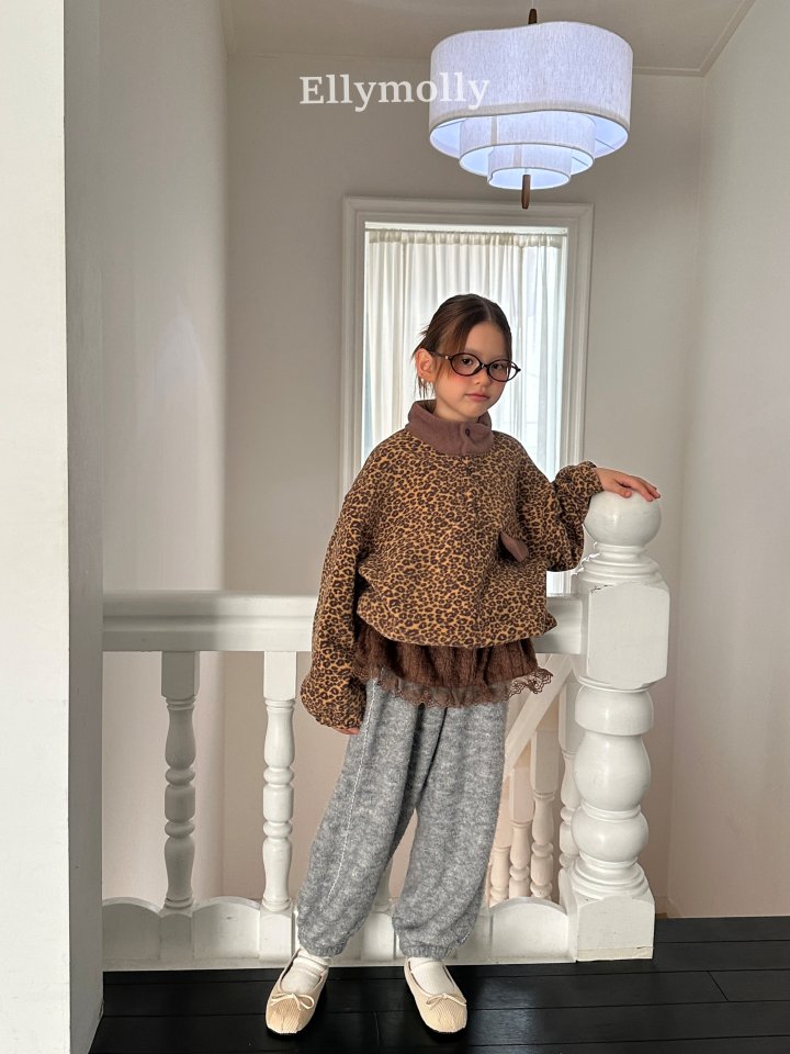 Ellymolly - Korean Children Fashion - #fashionkids - Fuzzy Hug Jogger Pants - 6
