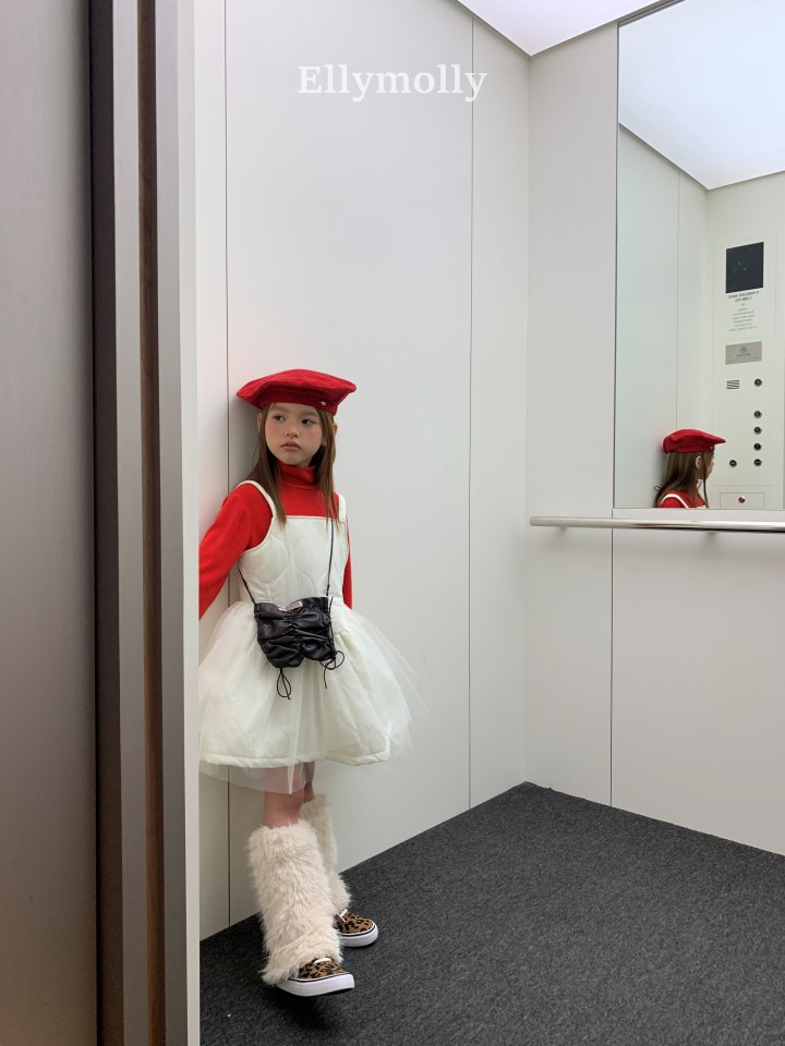 Ellymolly - Korean Children Fashion - #fashionkids - Quilting Shasha One-piece - 5