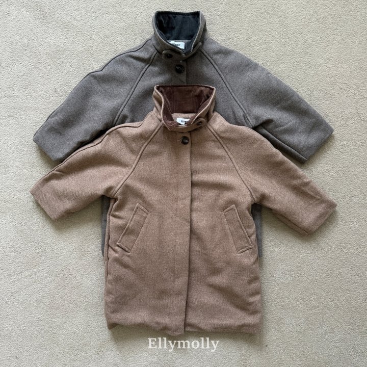 Ellymolly - Korean Children Fashion - #fashionkids - Fine Wool Long Coat (Junior)