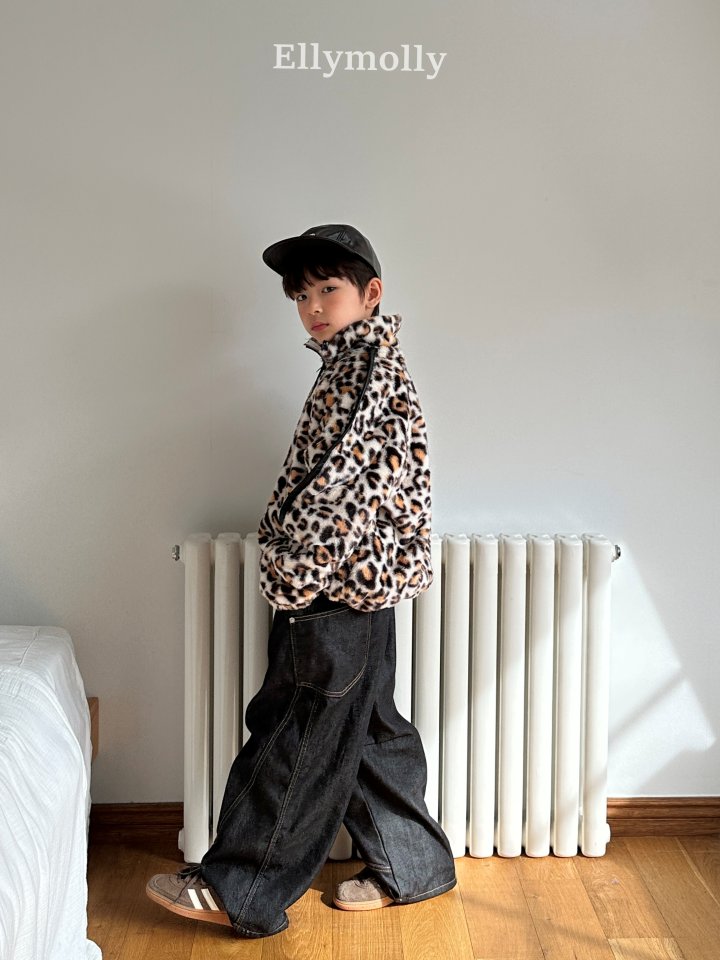 Ellymolly - Korean Children Fashion - #kidsshorts - Rivet Curve Denim Pants - 9