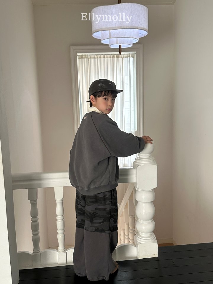 Ellymolly - Korean Children Fashion - #kidsshorts - Triple Line Sweatshirt - 12