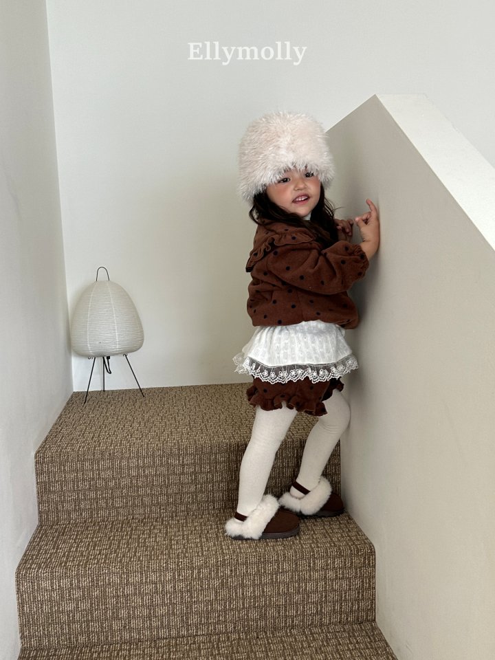 Ellymolly - Korean Children Fashion - #kidzfashiontrend - Blooming Knit Skirt - 12