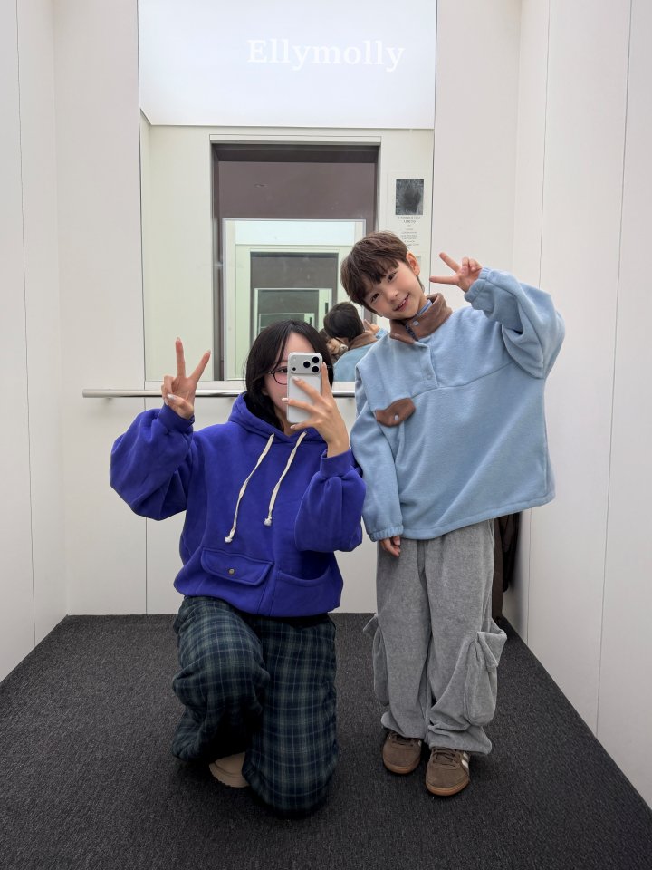 Ellymolly - Korean Children Fashion - #kidzfashiontrend - Teddy Check Pants - 7