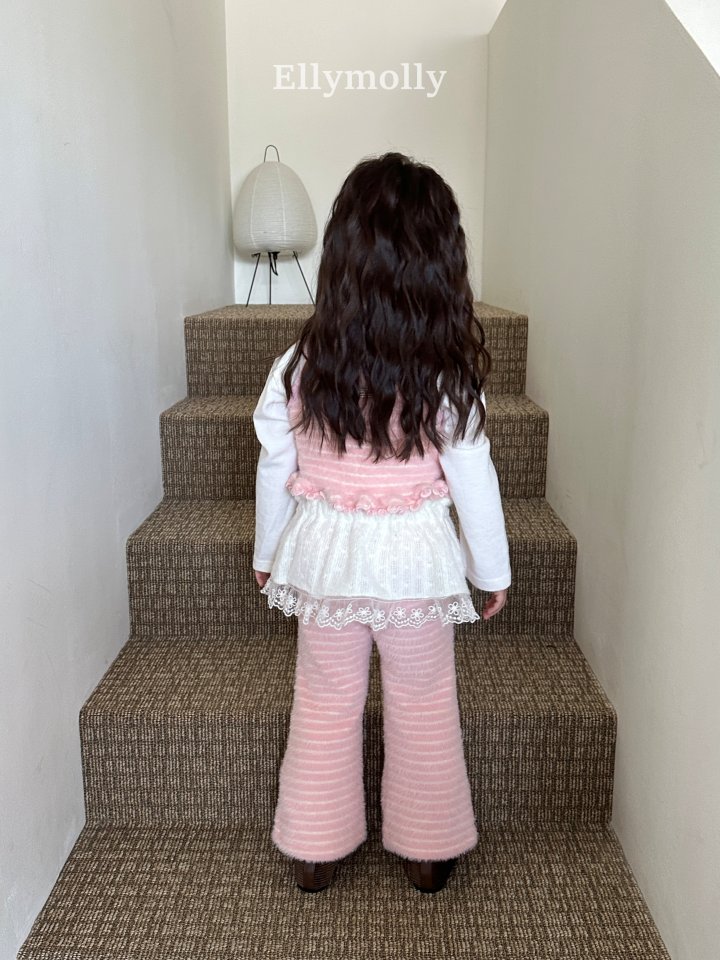 Ellymolly - Korean Children Fashion - #kidsstore - Sugar Bell Bootcut Pants - 4