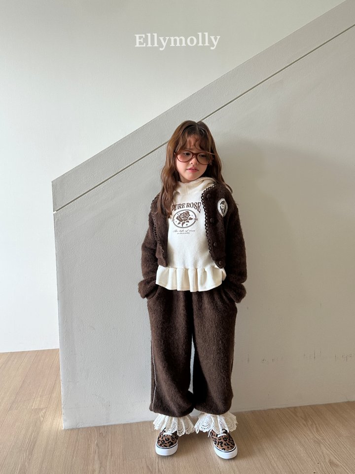 Ellymolly - Korean Children Fashion - #kidzfashiontrend - Fuzzy Hug Jogger Pants - 9