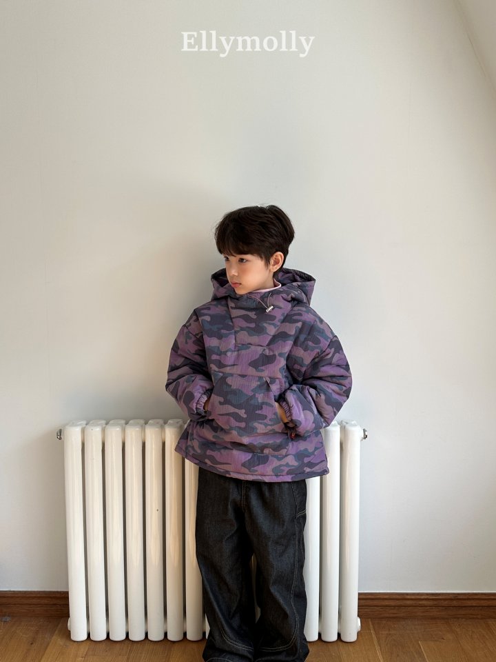 Ellymolly - Korean Children Fashion - #kidzfashiontrend - Camo Padded Hood - 7