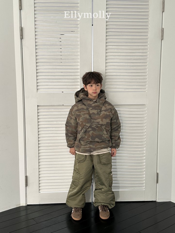 Ellymolly - Korean Children Fashion - #kidzfashiontrend - Camo Padded Hood (Junior) - 6
