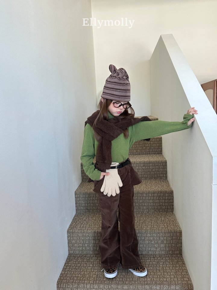 Ellymolly - Korean Children Fashion - #kidzfashiontrend - Selly Peach Frill Bootcut Pants - 3