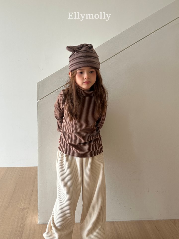 Ellymolly - Korean Children Fashion - #kidzfashiontrend - Muse Stripe Turtleneck Tee - 3