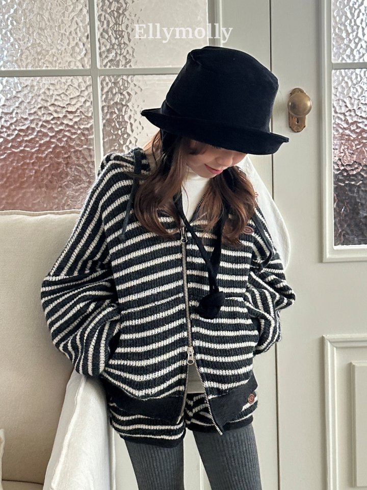 Ellymolly - Korean Children Fashion - #littlefashionista - Wooly Stripe Shorts - 5