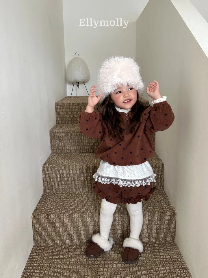 Ellymolly - Korean Children Fashion - #Kfashion4kids - Dot Frill Pants - 4