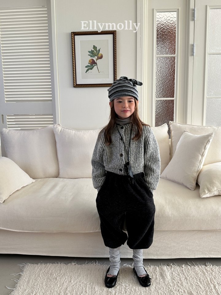Ellymolly - Korean Children Fashion - #littlefashionista - Muffin Wool Cardigan - 12