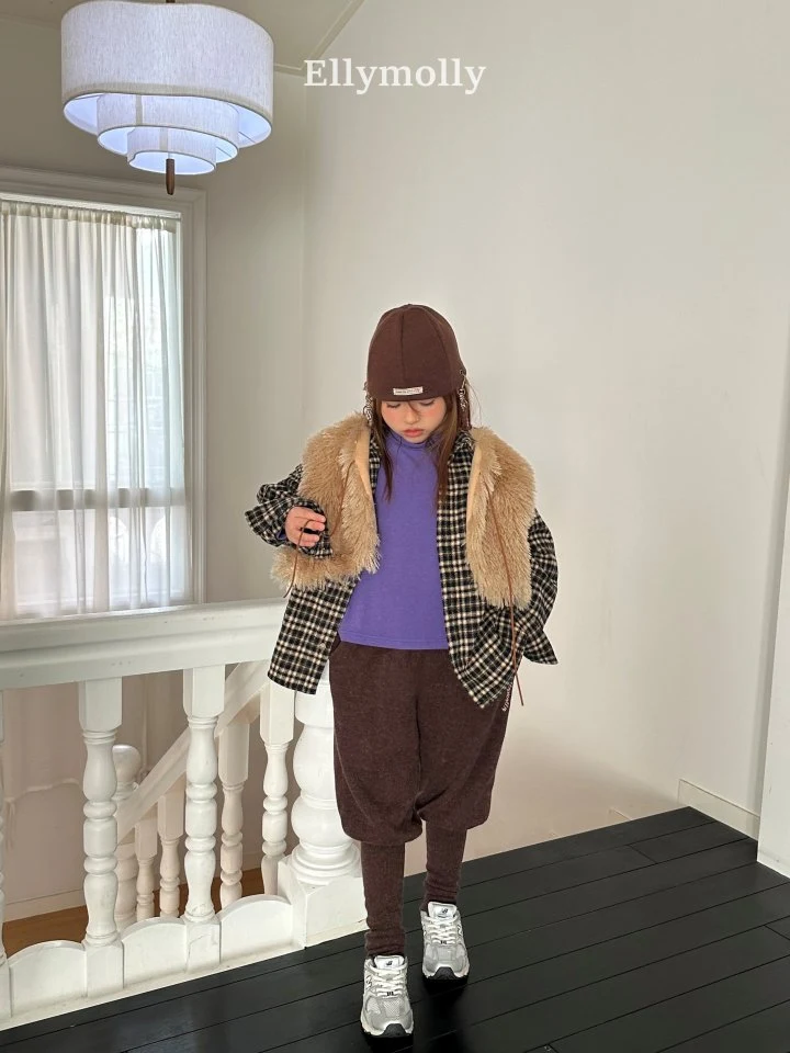 Ellymolly - Korean Children Fashion - #littlefashionista - Fluffy Vest - 12