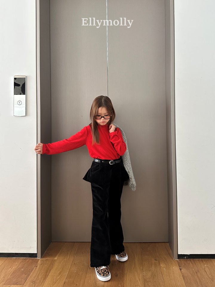 Ellymolly - Korean Children Fashion - #littlefashionista - Selly Peach Frill Bootcut Pants - 5