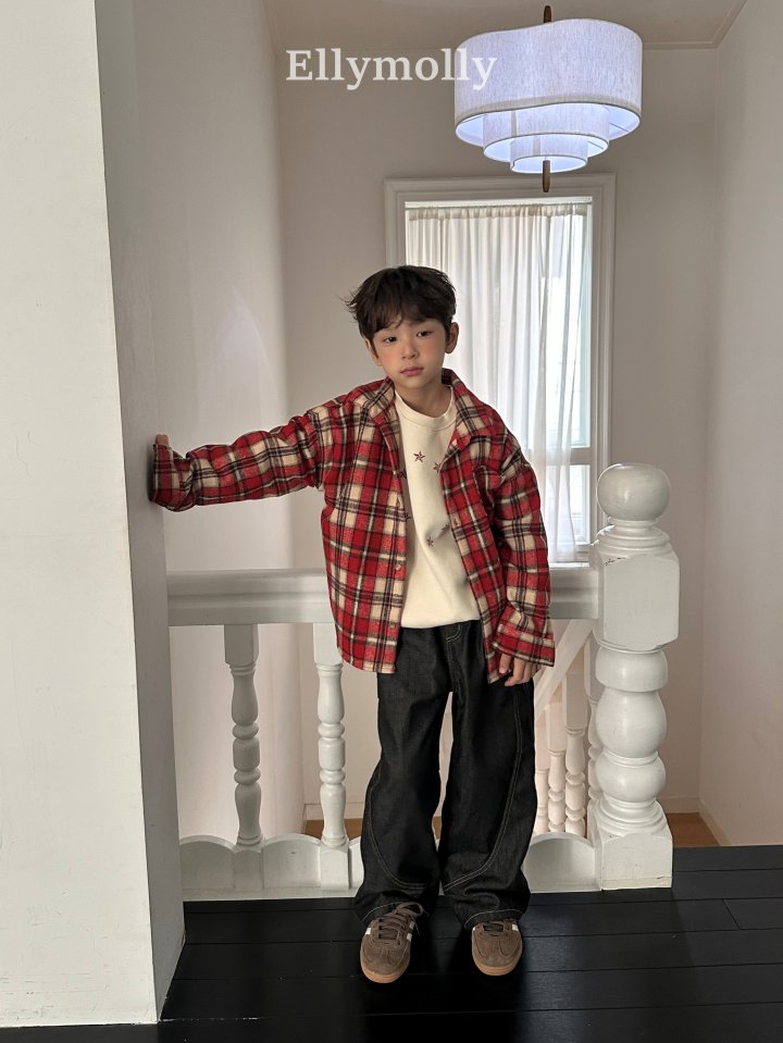 Ellymolly - Korean Children Fashion - #Kfashion4kids - Merry Check Shirt - 4