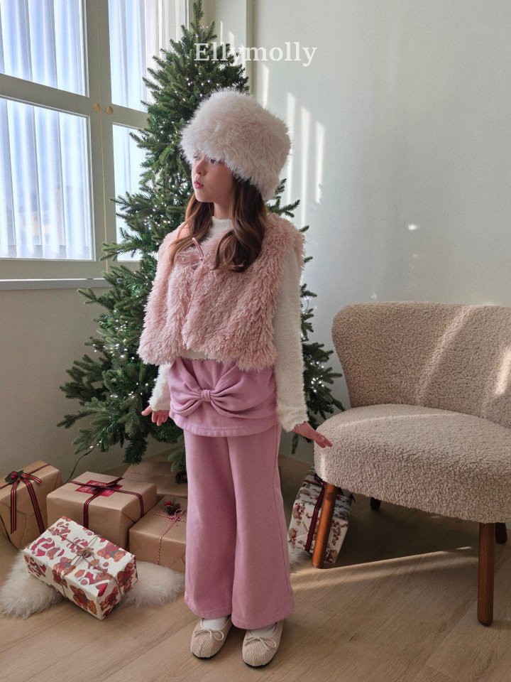 Ellymolly - Korean Children Fashion - #littlefashionista - Bly Ribbon Pants - 4