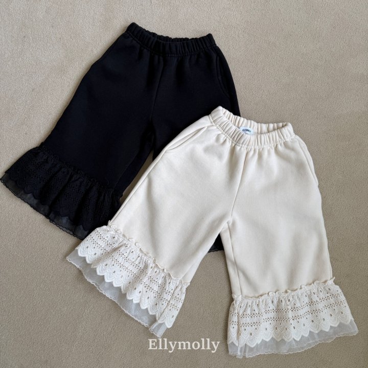 Ellymolly - Korean Children Fashion - #magicofchildhood - Creamy Lace Pants