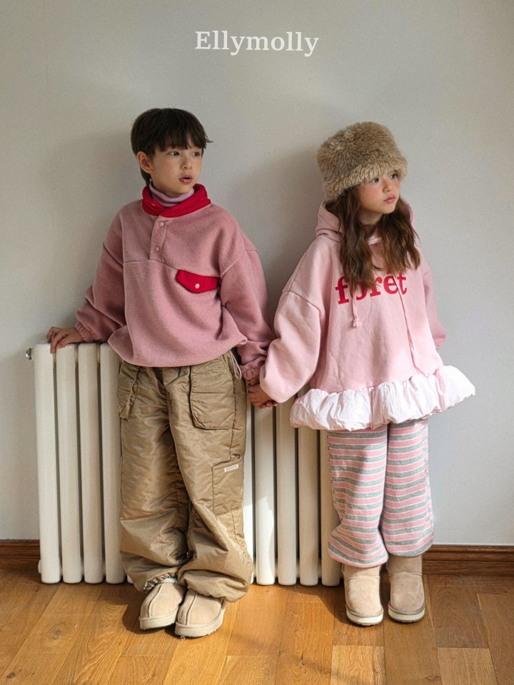 Ellymolly - Korean Children Fashion - #magicofchildhood - Gray Heart Jogger Pants - 3