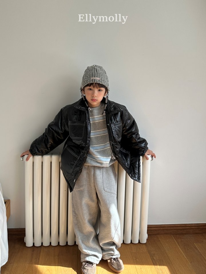 Ellymolly - Korean Children Fashion - #magicofchildhood - Toast Line Sweatshirt - 12