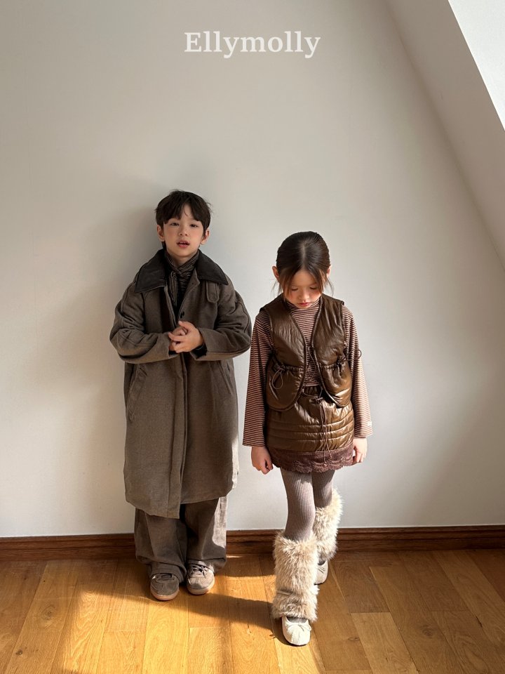 Ellymolly - Korean Children Fashion - #magicofchildhood - Fine Wool Long Coat (Junior) - 7
