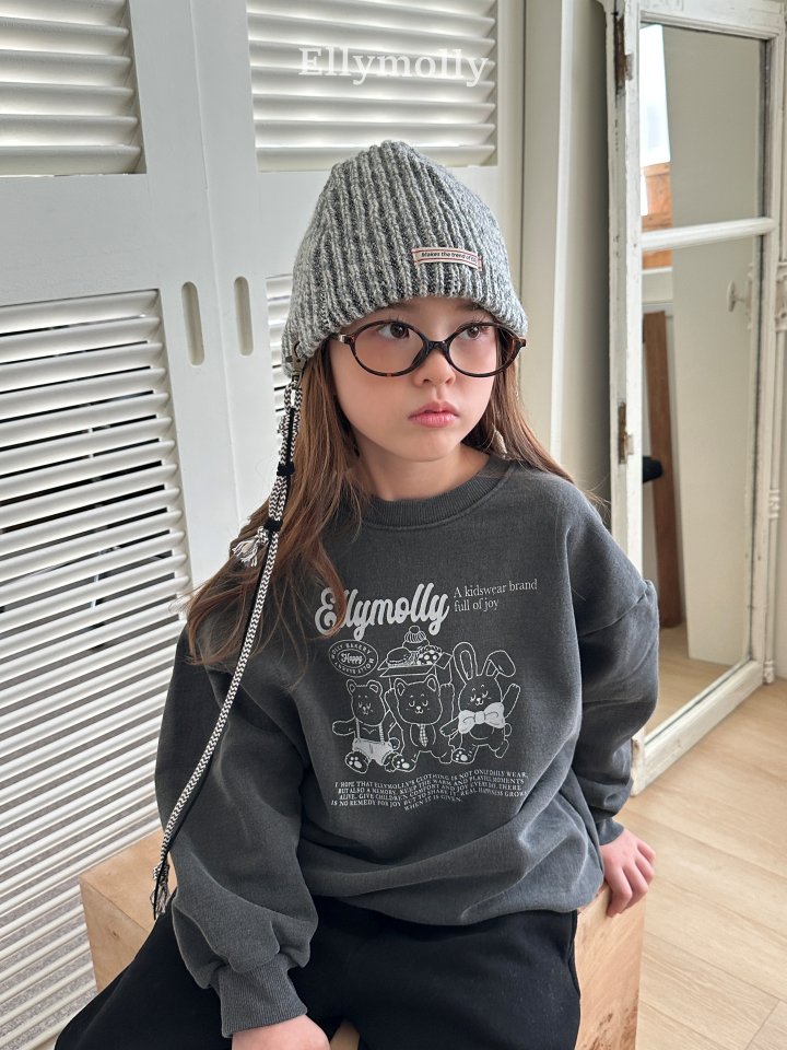 Ellymolly - Korean Children Fashion - #magicofchildhood - Pig Bakery Sweatshirt - 3