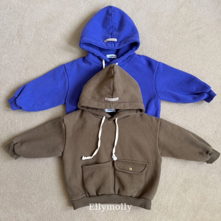 Ellymolly - Korean Children Fashion - #minifashionista - Pocket Vibe Hood Sweatshirt
