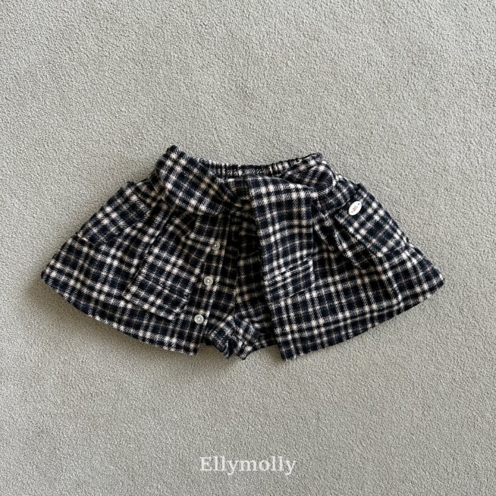 Ellymolly - Korean Children Fashion - #minifashionista - Miso Check Wrap Pants
